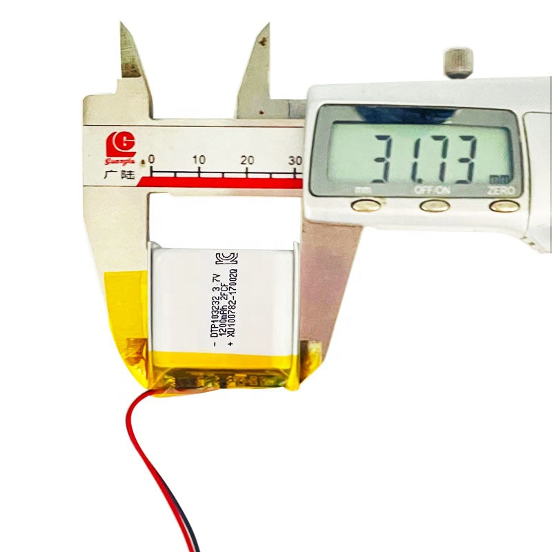 103232 1200mAh with UL1642, KC62133, CE | 3.7V LiPo Lithium Ion Battery