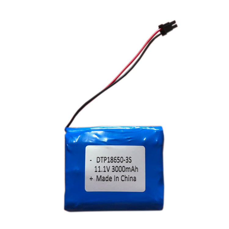 Cylindrical 18650-3S 11.1V  3000mah Li-ion Battery Pack (A-grade cell）