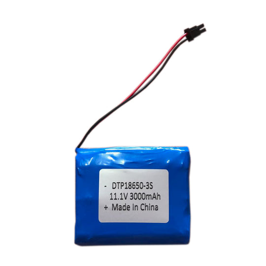 Cylindrical 18650-3S 11.1V  3000mah Li-ion Battery Pack (A-grade cell）