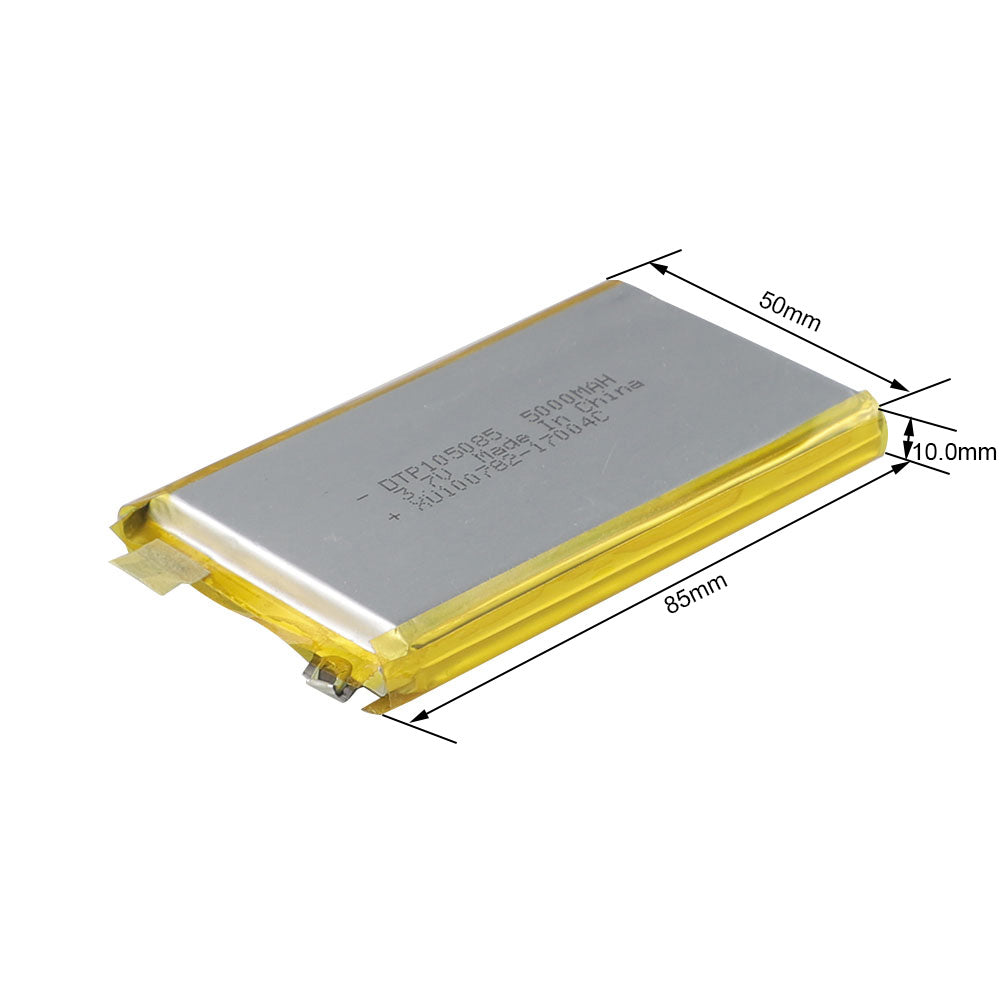 105085 5000mAh with KC62133, BIS & RoHS | 3.7V LiPo Lithium Ion Battery