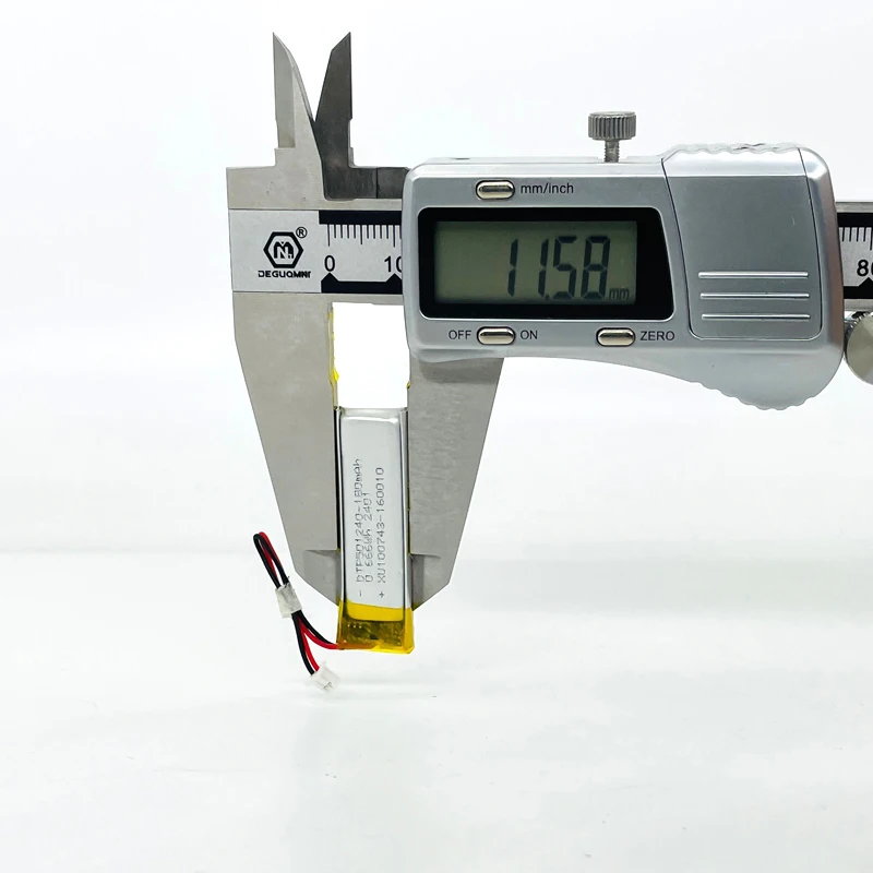 501240 180mAh with KC62133, IEC62133 & UL1642 | 3.7V LiPo Lithium Ion Battery