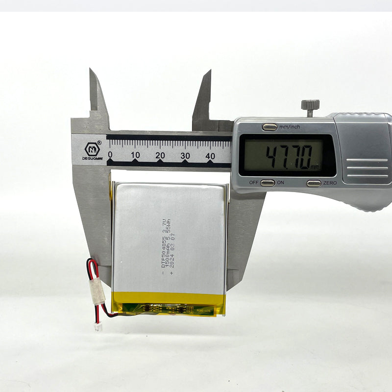 504855 1500mAh with KC62133 & CB | 3.7V LiPo Lithium Ion Battery