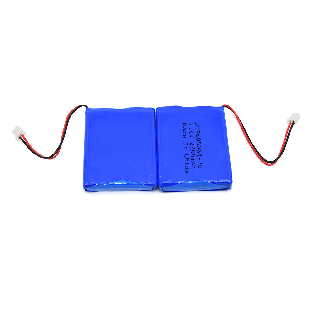 7.4V Lithium Battery Pack 605064-2S 2600mah