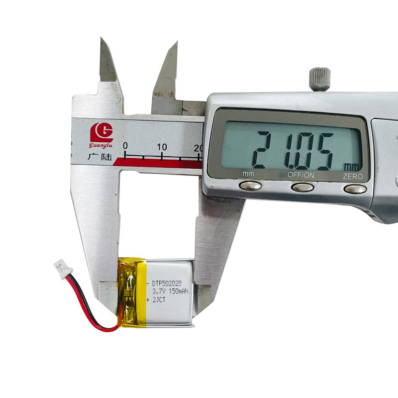 502020 150mAh with KC62133 | 3.7V LiPo Lithium Ion Battery