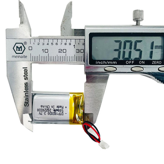 102030 500mAh with KC62133 & PSE | 3.7V LiPo Lithium Ion Battery