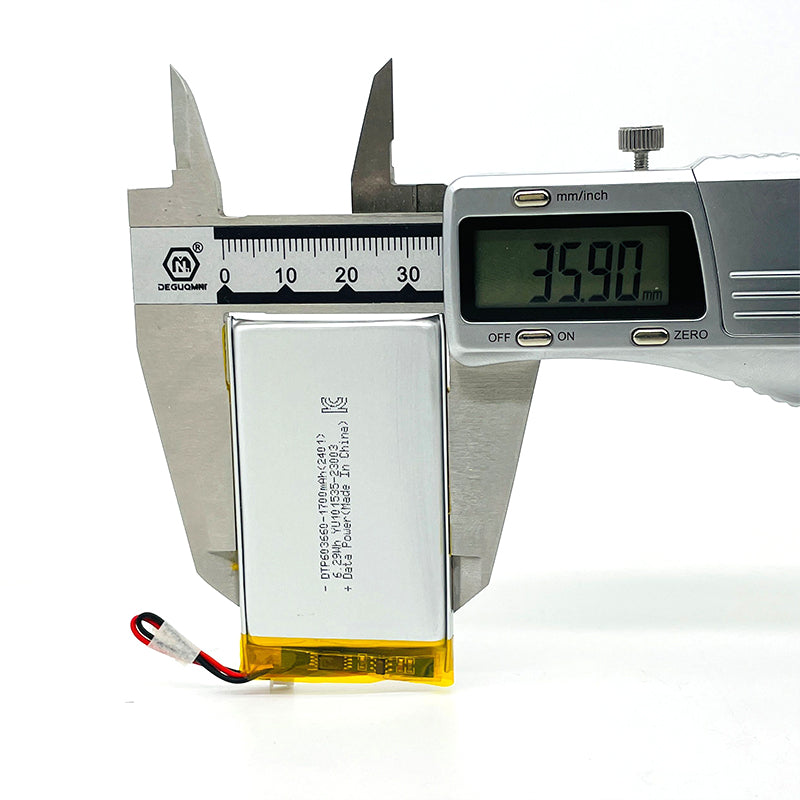 603660 1700mAh with KC62133, CB, CE & RoHS | 3.7V LiPo Lithium Ion Battery