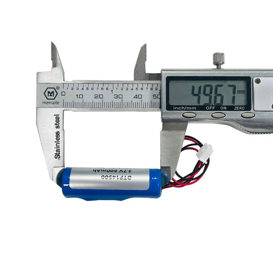 Cylindrical 14500 3.7V 800mah Li-ion Battery (A-grade cell）