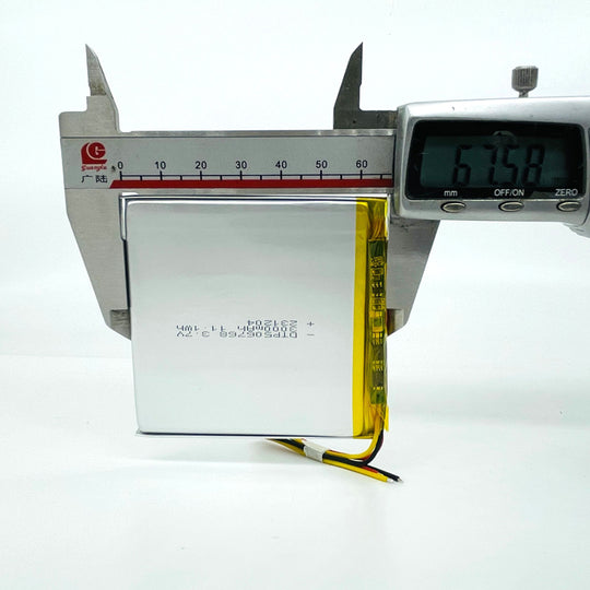506768 3000mAh with CB | 3.7V LiPo Lithium Ion Battery