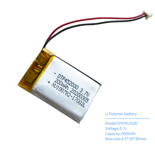 452030 200mAh with KC62133 & BIS | 3.7V LiPo Lithium Ion Battery