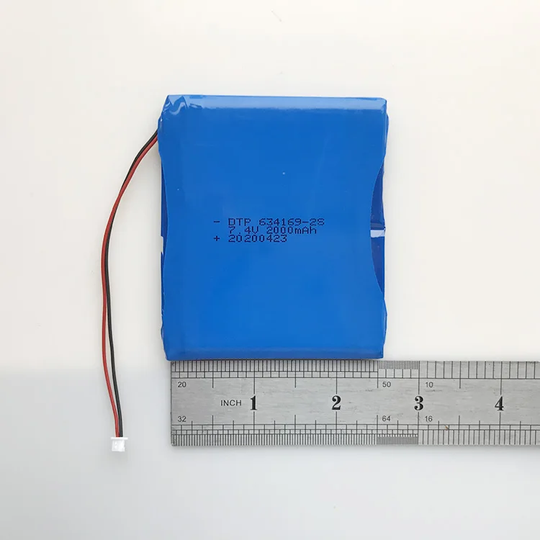 7.4V Lithium Battery Pack 634169-2S 2000mAh with KC62133 & UN38.3