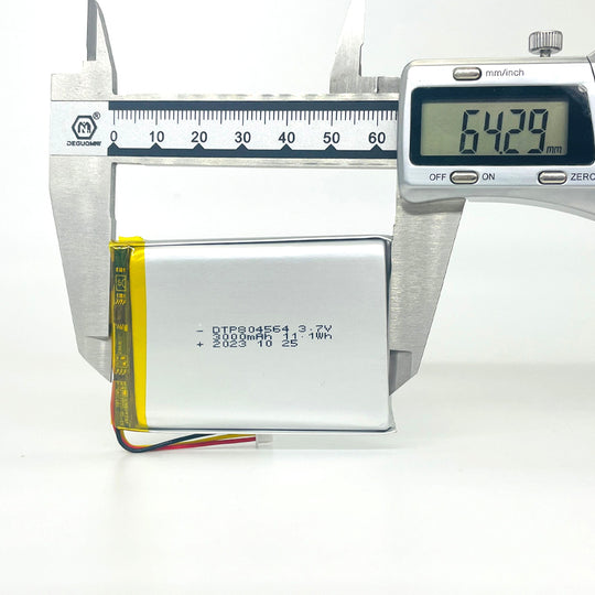 804564 3000mAh with KC62133 & CE | 3.7V LiPo Lithium Ion Battery