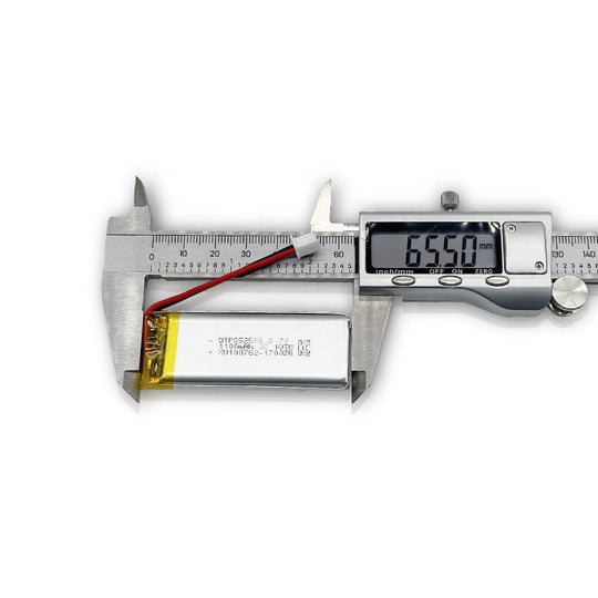 852565 1100mAh with KC62133 | 3.7V LiPo Lithium Ion Battery
