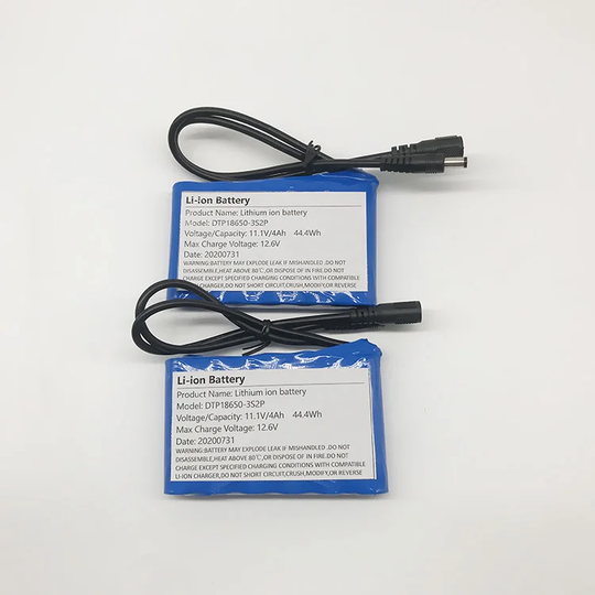 Cylindrical 18650-3S2P 11.1V  4000mah Li-ion Battery Pack (A-grade cell）