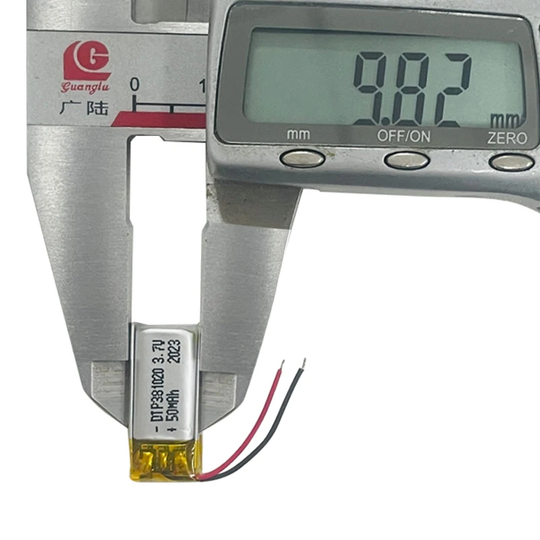 381020 50mAh with KC62133 | 3.7V LiPo Lithium Ion Battery