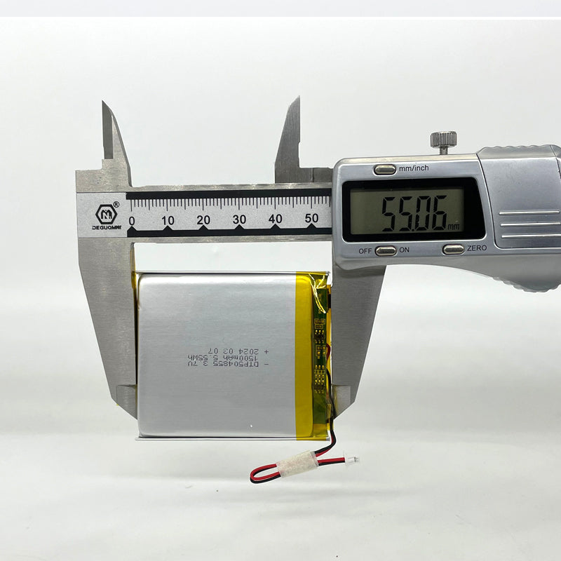 504855 1500mAh with KC62133 & CB | 3.7V LiPo Lithium Ion Battery