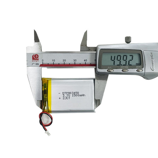 803450 1500mAh with RoHS | 3.7V LiPo Lithium Ion Battery