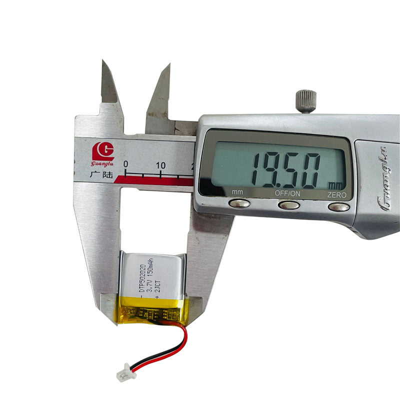 502020 150mAh with KC62133 | 3.7V LiPo Lithium Ion Battery