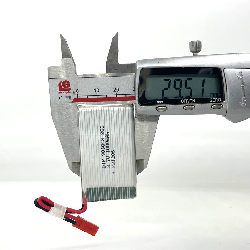 903048 1000mAh | 3.7V 20C High Rate Lithium Battery