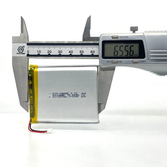 105565 4200mAh with KC62133, IEC62133, CB, UL1642, UN38.3, CE & RoHS | 3.7V LiPo Lithium Ion Battery
