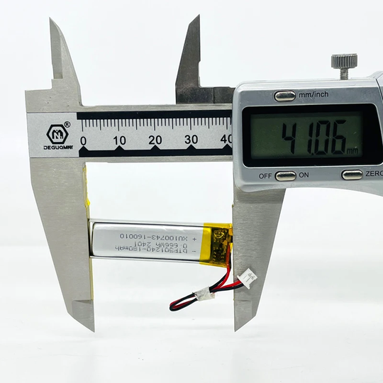 501240 180mAh with KC62133, IEC62133 & UL1642 | 3.7V LiPo Lithium Ion Battery