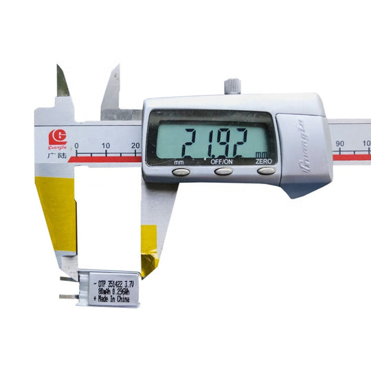 351422 80mAh with KC62133 | 3.7V LiPo Lithium Ion Battery