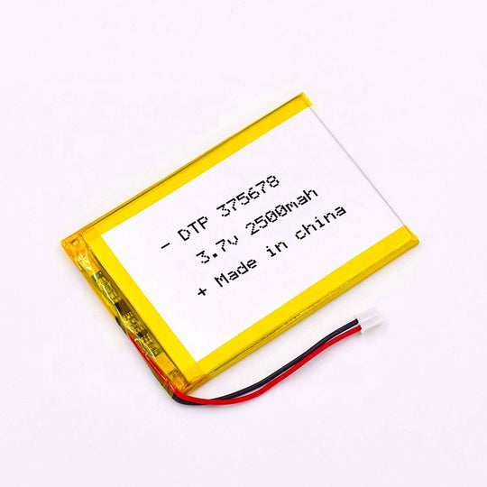 375678 2500mAh | 3.7V LiPo Lithium Ion Battery