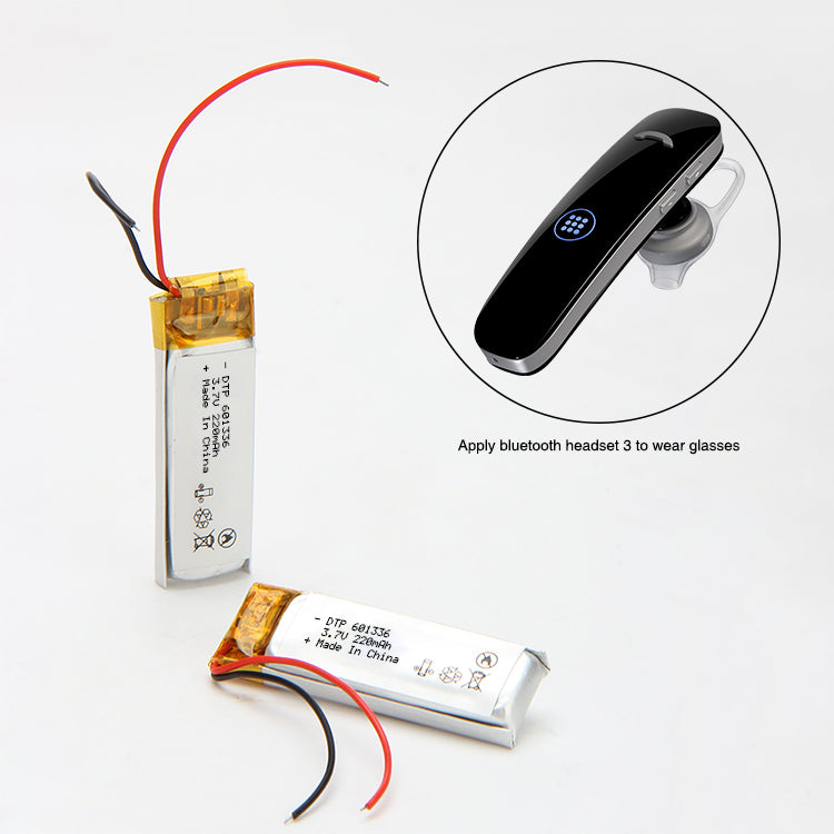 601336 220mAh | 3.7V LiPo Lithium Ion Battery