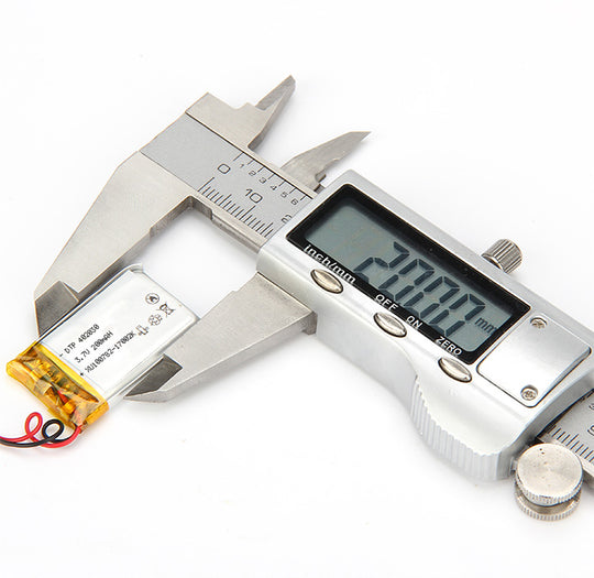 402030 200mAh with UN38.3, CB, KC62133, CE, RoHS | 3.7V LiPo Lithium Ion Battery