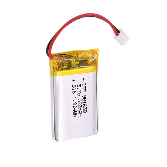 901638 520mAh with KC62133, PSE & RoHS | 3.7V LiPo Lithium Ion Battery