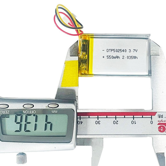 502540 550mAh with KC62133 | 3.7V LiPo Lithium Ion Battery