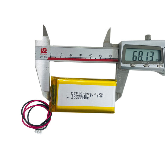 104065 3000mAh with KC62133, IEC62133, BIS, CE & RoHS | 3.7V LiPo Lithium Ion Battery