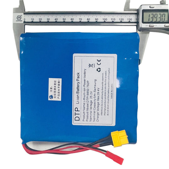 Cylindrical 18650-7S2P 25.2V 5000mah Li-ion Battery Pack (A-grade cell）
