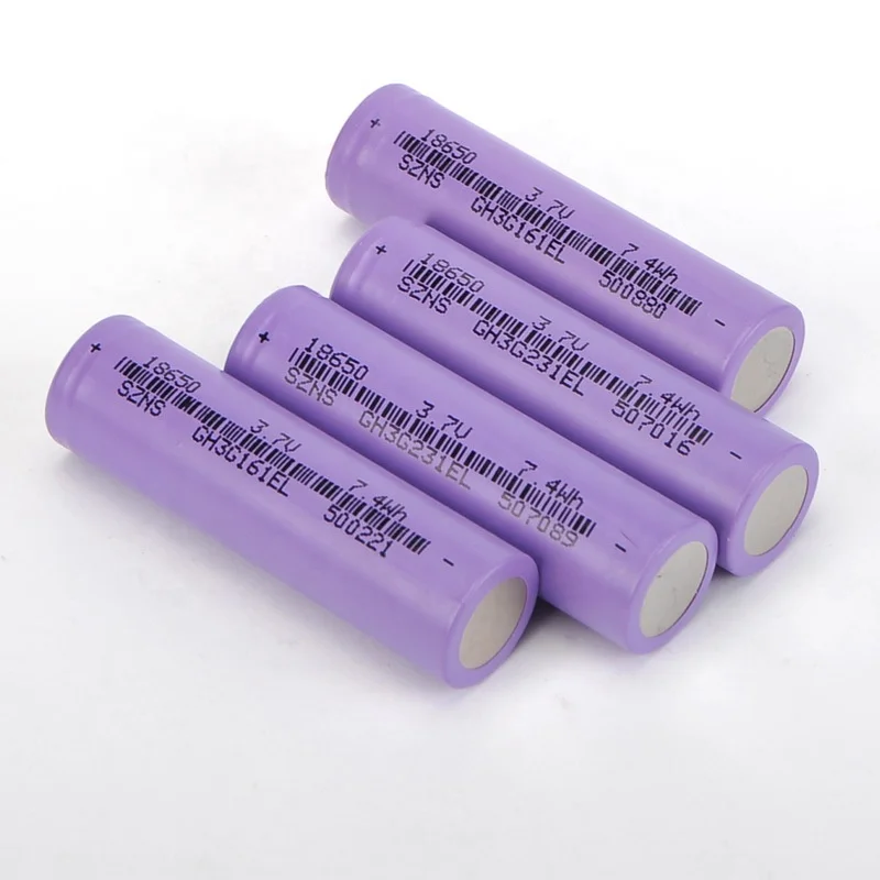 Cylindrical 18650 3.7V 2000mah Li-ion Battery (A-grade cell）