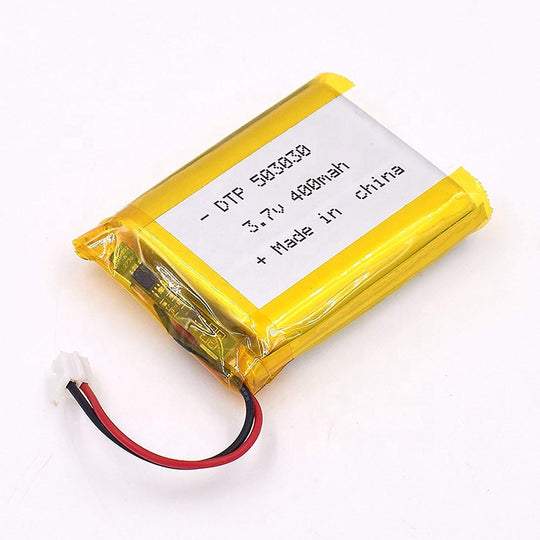 503030 400mAh with KC62133, CB, IEC62133, UN38.3, UL1642, BIS & CE | 3.7V LiPo Lithium Ion Battery