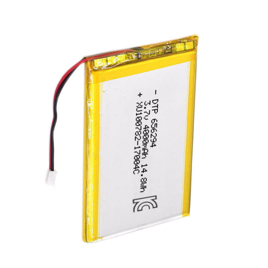 656294 4000mAh with KC62133, UL1642 & UN38.3 | 3.7V LiPo Lithium Ion Battery