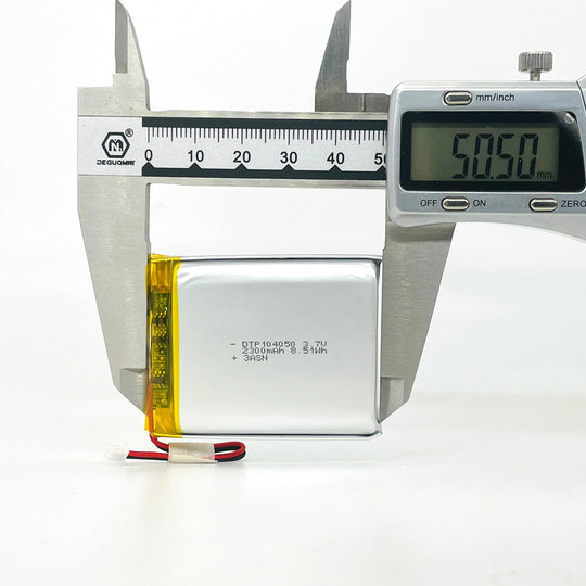 104050 2300mAh with | 3.7V LiPo Lithium Ion Battery