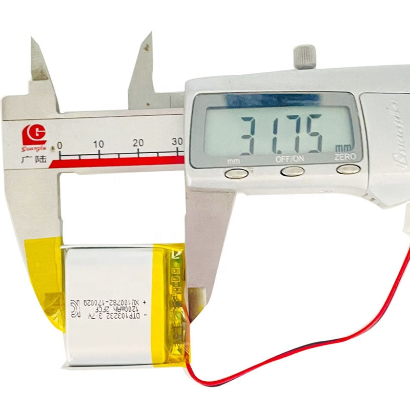 103232 1200mAh with UL1642, KC62133, CE | 3.7V LiPo Lithium Ion Battery