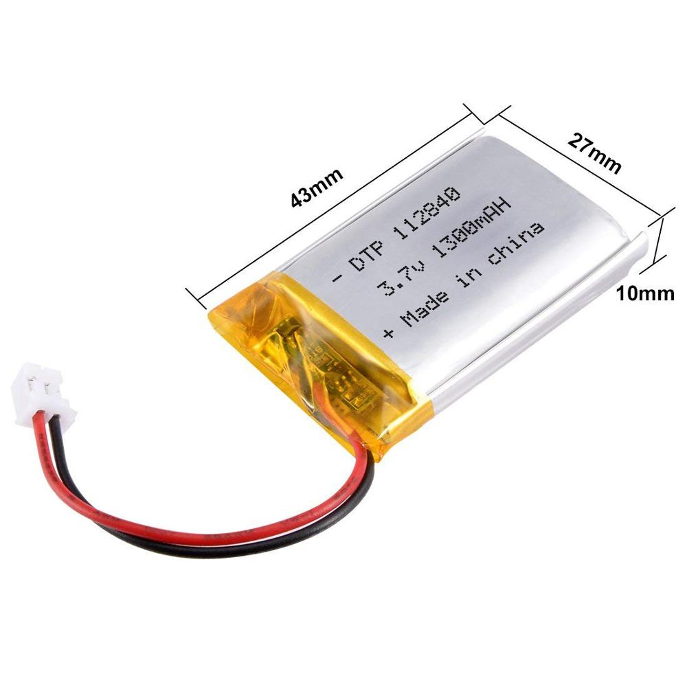 112840 1300mAh | 3.7V LiPo Lithium Ion Battery