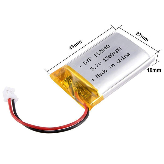 112840 1300mAh | 3.7V LiPo Lithium Ion Battery