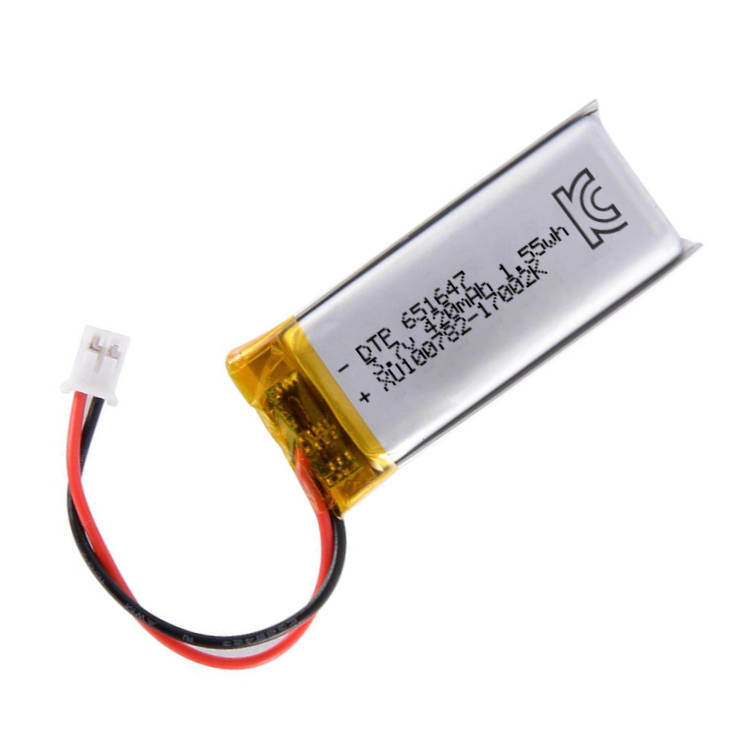 651647 420mAh with KC62133 | 3.7V LiPo Lithium Ion Battery