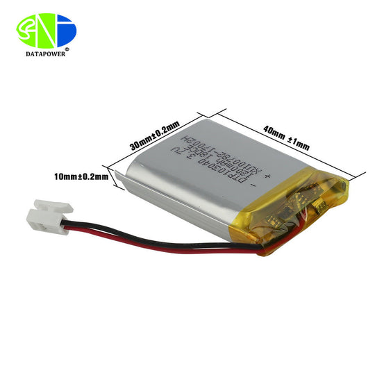 103040 850mAh | 3.2V LiFePO4 Battery