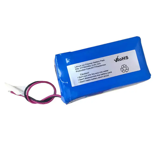 14.8V Lithium Battery Pack 803464-4S 2000mah