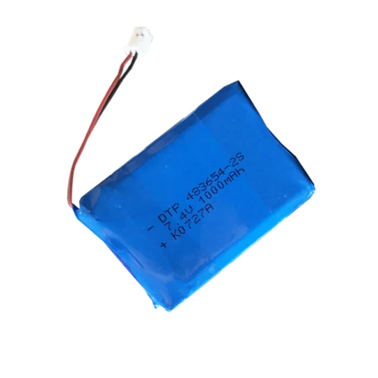 7.4V Lithium Battery Pack 483654-2S 1000mah