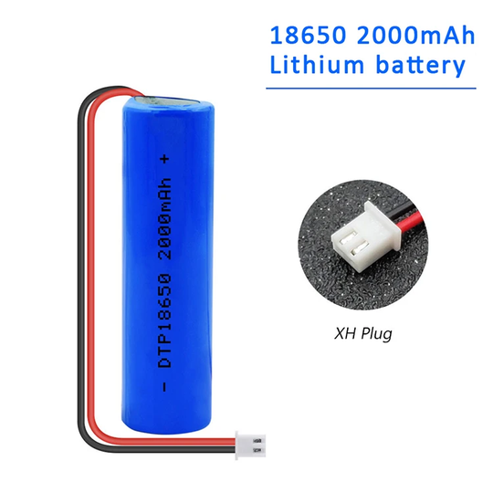 Cylindrical 18650 3.7V 2000mah Li-ion Battery (A-grade cell）