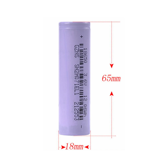 Cylindrical 18650 3.7V 2000mah Li-ion Battery (A-grade cell）