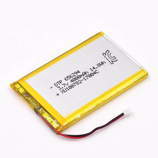 656294 4000mAh with KC62133, UL1642 & UN38.3 | 3.7V LiPo Lithium Ion Battery