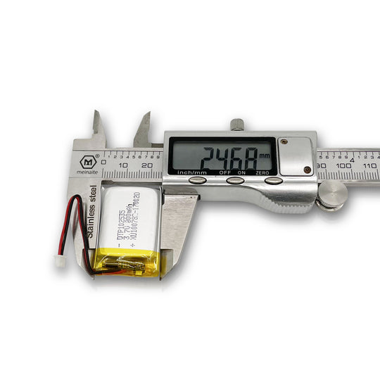 102535 750mAh with | 3.7V LiPo Lithium Ion Battery