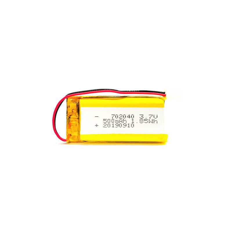 702040 500mAh with KC62133 & CE | 3.7V LiPo Lithium Ion Battery