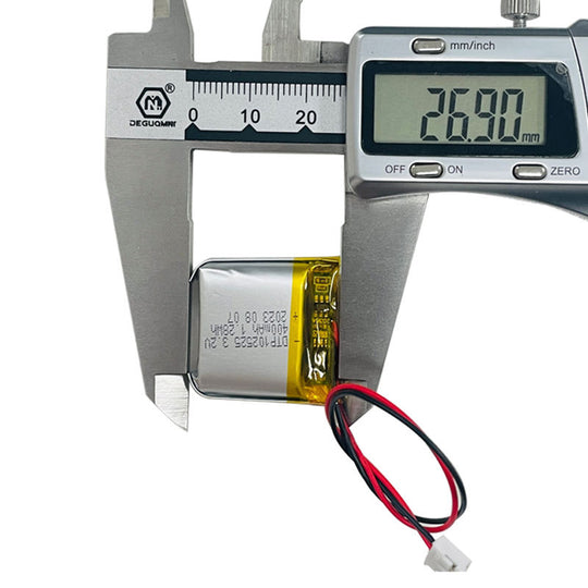 102525 400mAh | 3.2V LiFePO4 Battery