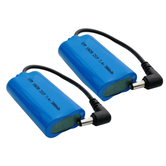 Cylindrical 18650-2S 7.4V  2200mah Li-ion Battery Pack (A-grade cell）